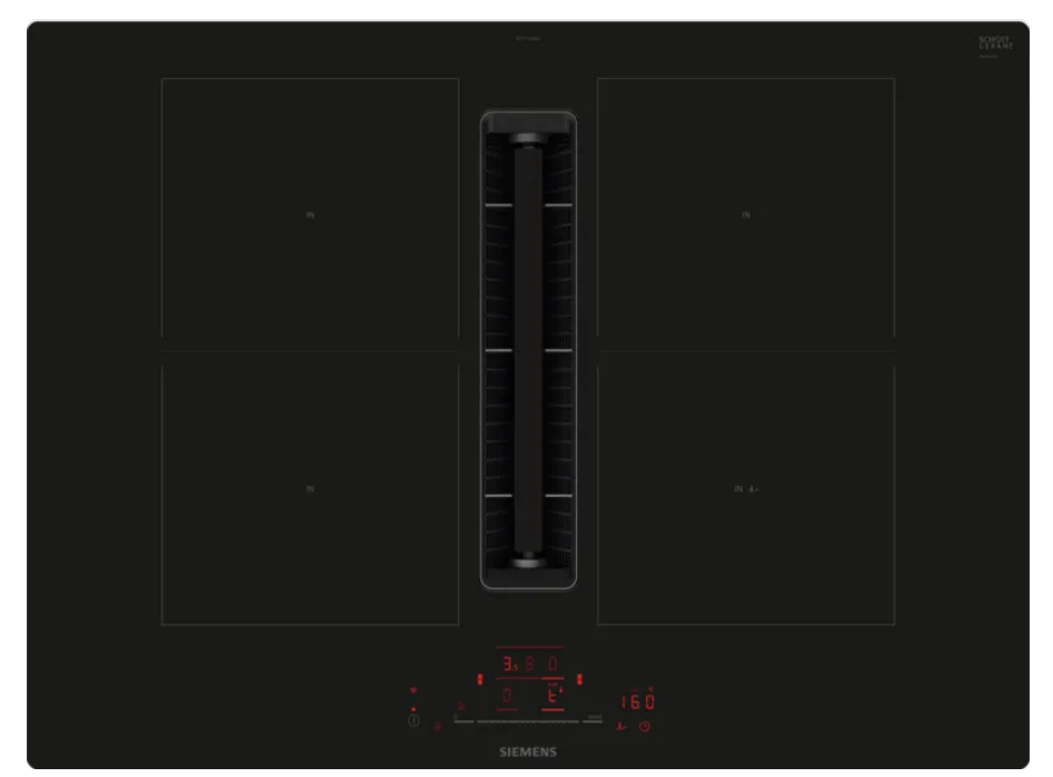 Siemens ED711HQ26E iQ500 Kochfeld mit Dunstabzug (Induktion) 70 cm Rahmenlos aufliegend